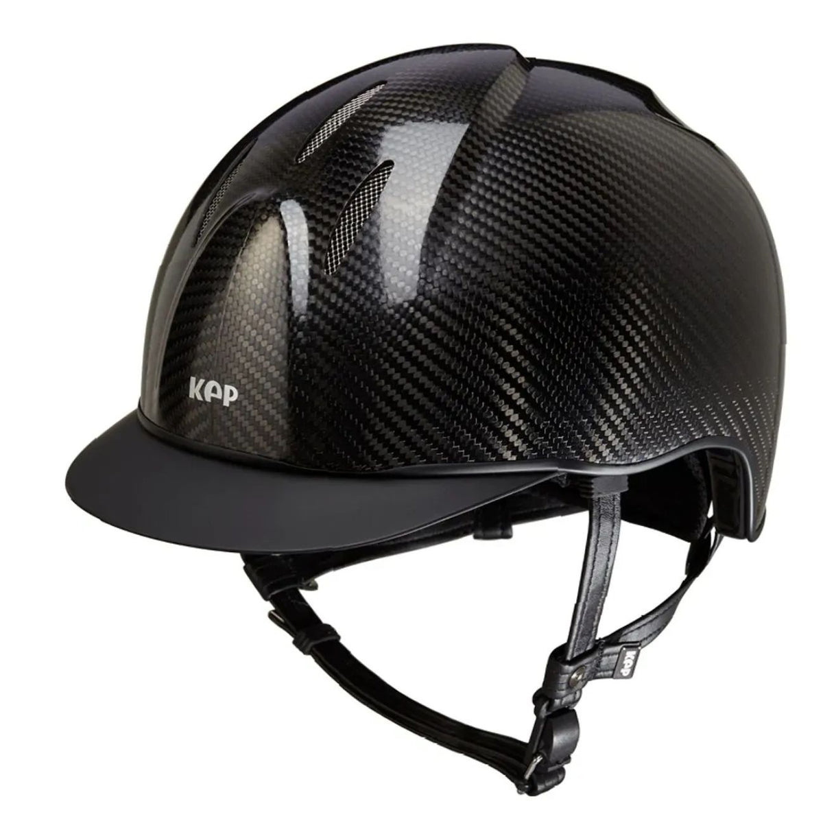 KEP ITALIA Cap Kep Italia E-Light Lucido Naked Con Visiera Standard Nero CARBLN BLACK 