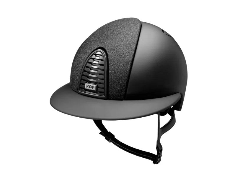 KEP ITALIA Cap Kep Italia Cromo 2.0 Matt Con Areatore Grezzo Inserto Anteriore Star E Visiera Polo CRB2.STAR.PO BLACK 