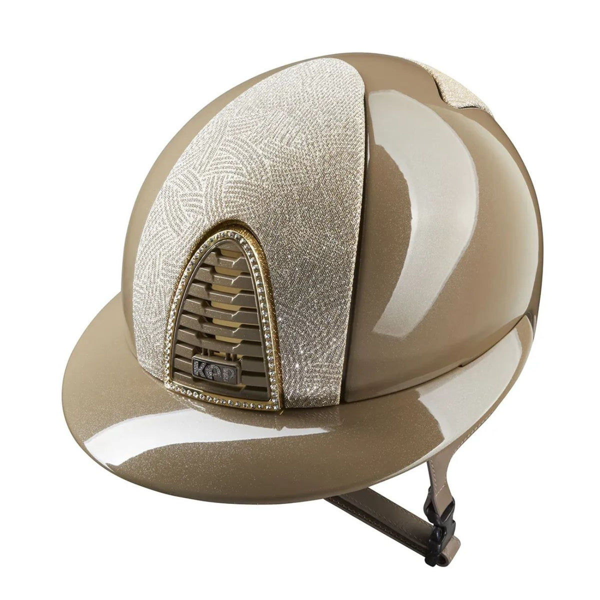 KEP ITALIA Cap Kep Italia Cromo 2.0 Diamond Taupe Con Inserto New Galassia Oro E Visiera Polo Tortora CRL2.DTUP.GAL.GLD.PO DIAMOND TAUPE 