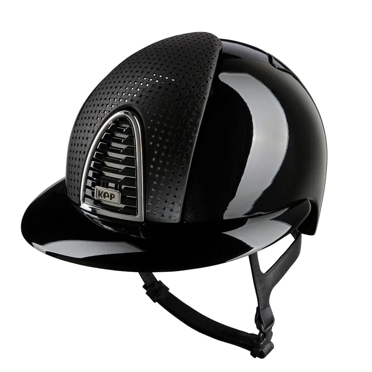KEP ITALIA Cap Kep Italia Cromo 2.0 Polish Con Fronte Specchiato Con Tessuto Incrociato E Visiera Polo Nero CRPL2.0658 NERO 