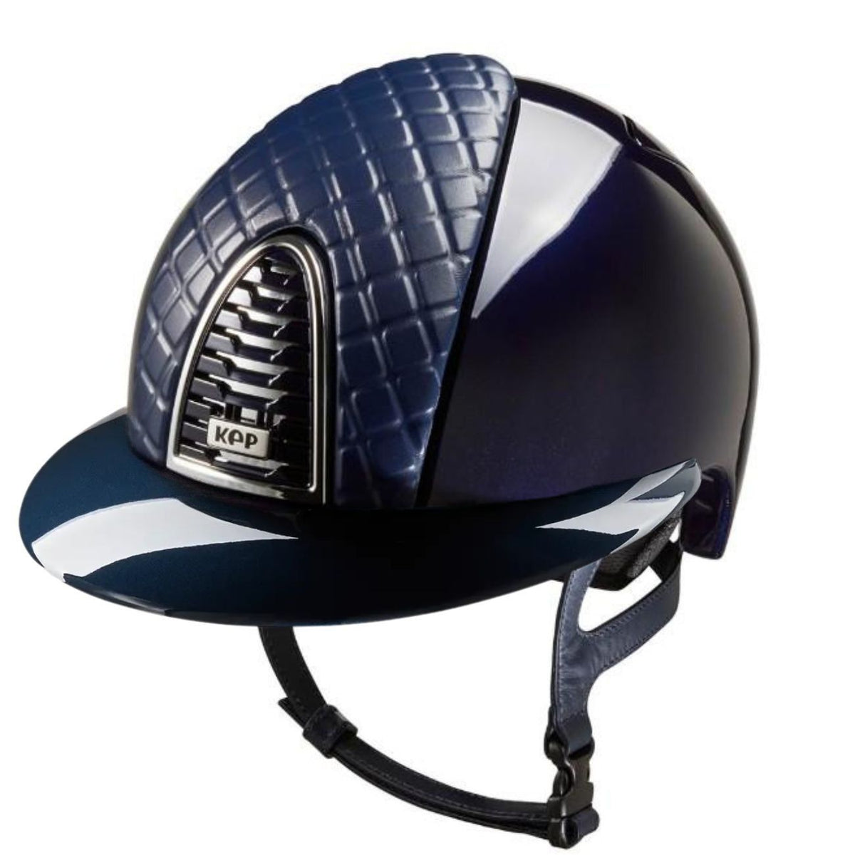 KEP ITALIA Cap Kep Italia Cromo 2.0 Con Visiera Polo E Inserto In Pelle Milano Blu CRPL2.BLU.MIL.LTH.BLU+ BLU 