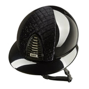 KEP ITALIA Cap Kep Italia Cromo 2.0 Polish Con Inserto Milano Velvet Shining E Visiera Polo Nero CRPL2.MIL.VEL NERO 