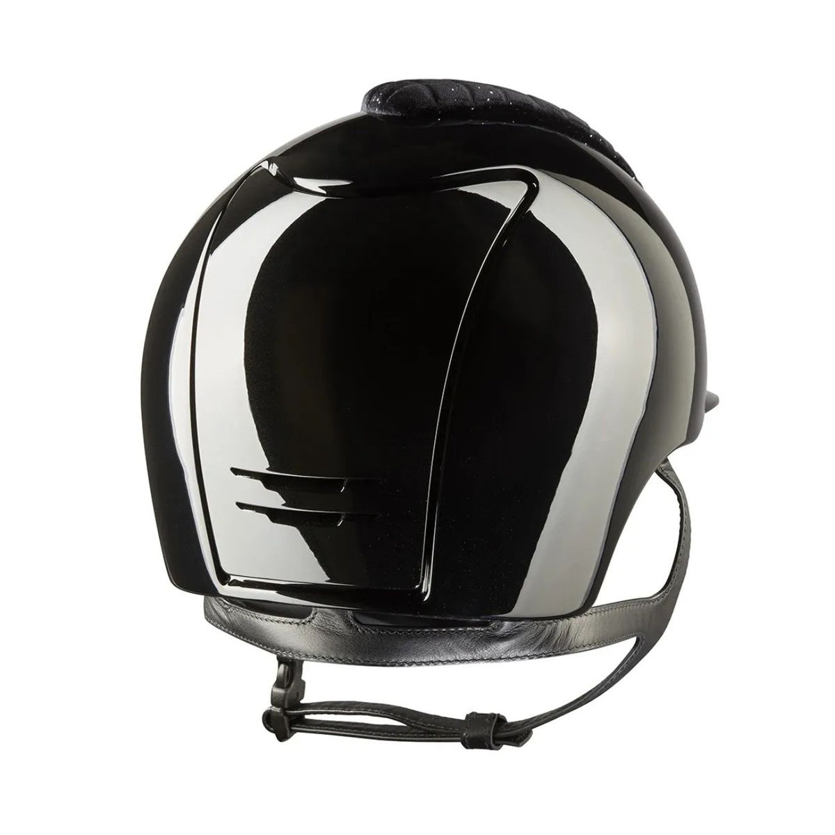 KEP ITALIA Cap Kep Italia Cromo 2.0 Polish Con Inserto Milano Velvet Shining E Visiera Polo Nero CRPL2.MIL.VEL NERO 