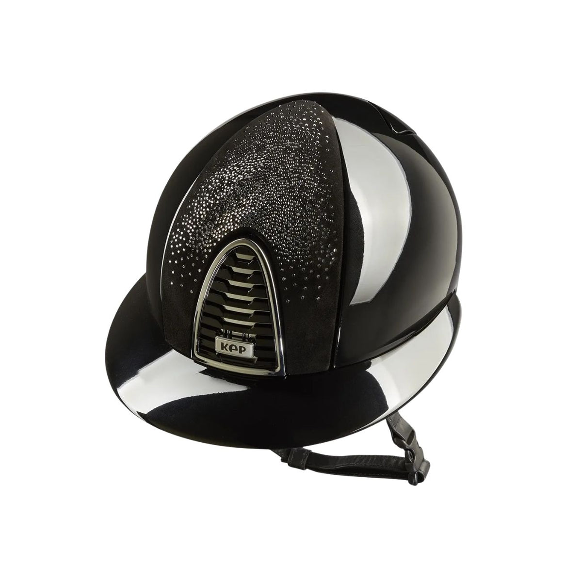 KEP ITALIA Cap Kep Italia Cromo 2.0 Polish Con Inserto Nebula Nero/Argento E Visiera Polo Nero CRPL2.SWS.SIL.PO NERO 