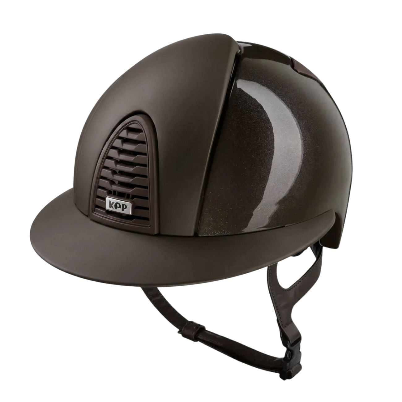 KEP Italia Cap Cromo 2.0 Polish Textile Marrone con Visiera Polo Opaca e Inserti Opachi — foto 1 di 2