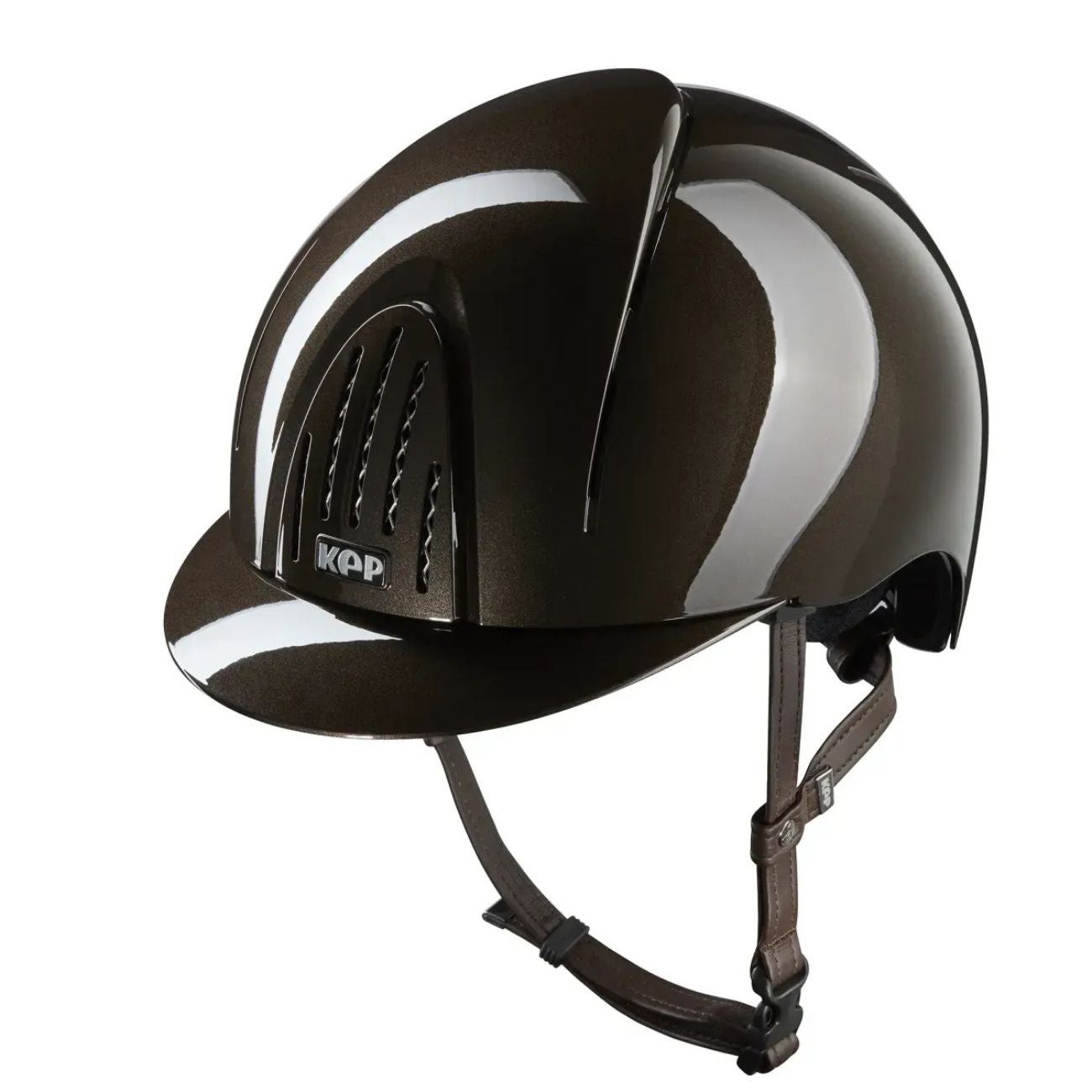 KEP ITALIA Cap Kep Italia Smart Nova Metal Polish Con Visera Standard E Cinturino Marrone
