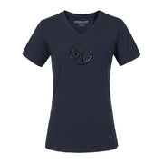 KINGSLAND KINGSLAND T-SHIRT DONNA MANICA CORTA COLLO A V MOD.KLOLANIA Blu abbigliamento da equitazione 09KING-2210203319 020NAVY 