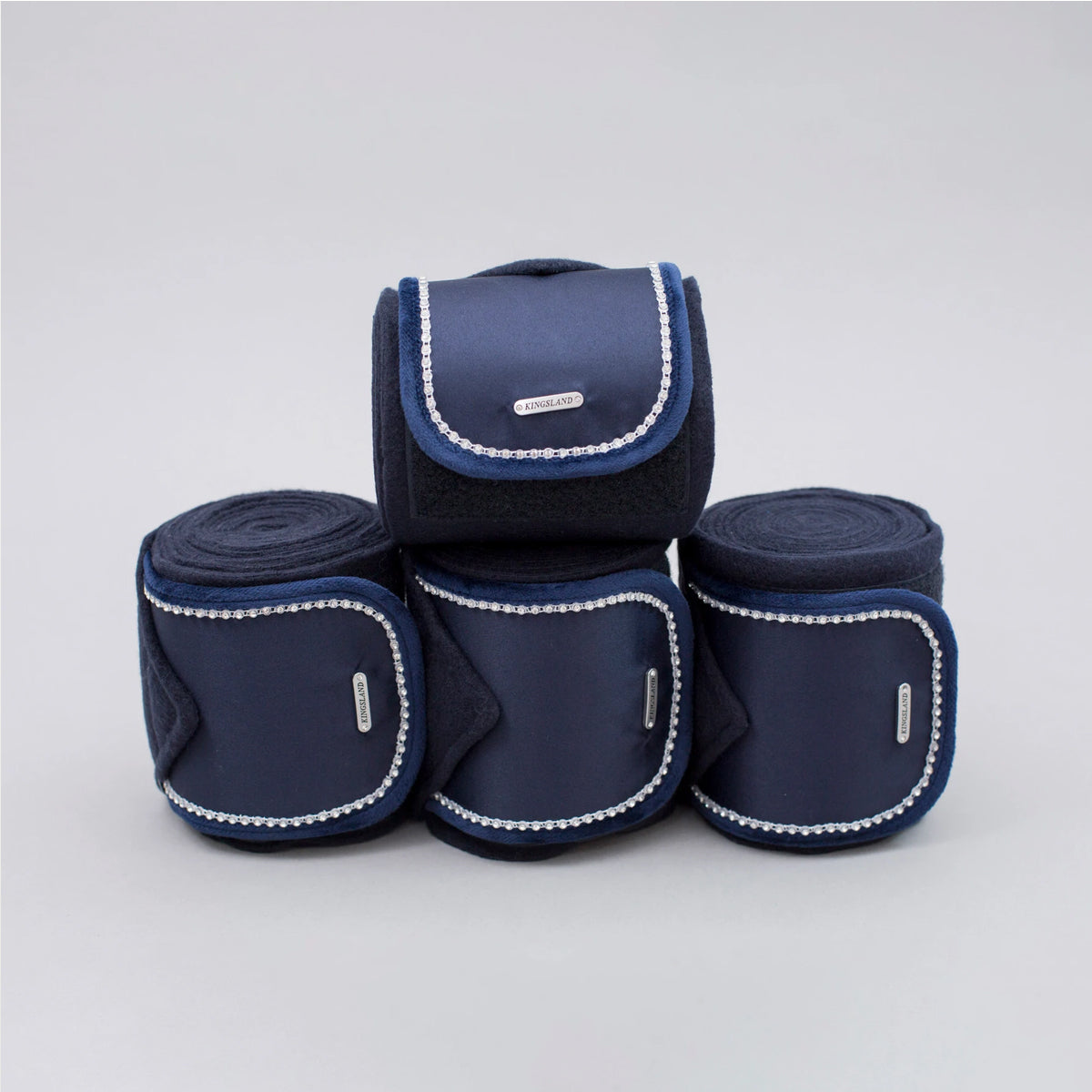 KINGSLAND KINGSLAND FASCE IN PILE CON STRASS SET DA 4PZ. Blu sottosella 09KING-2210402351 020NAVY 