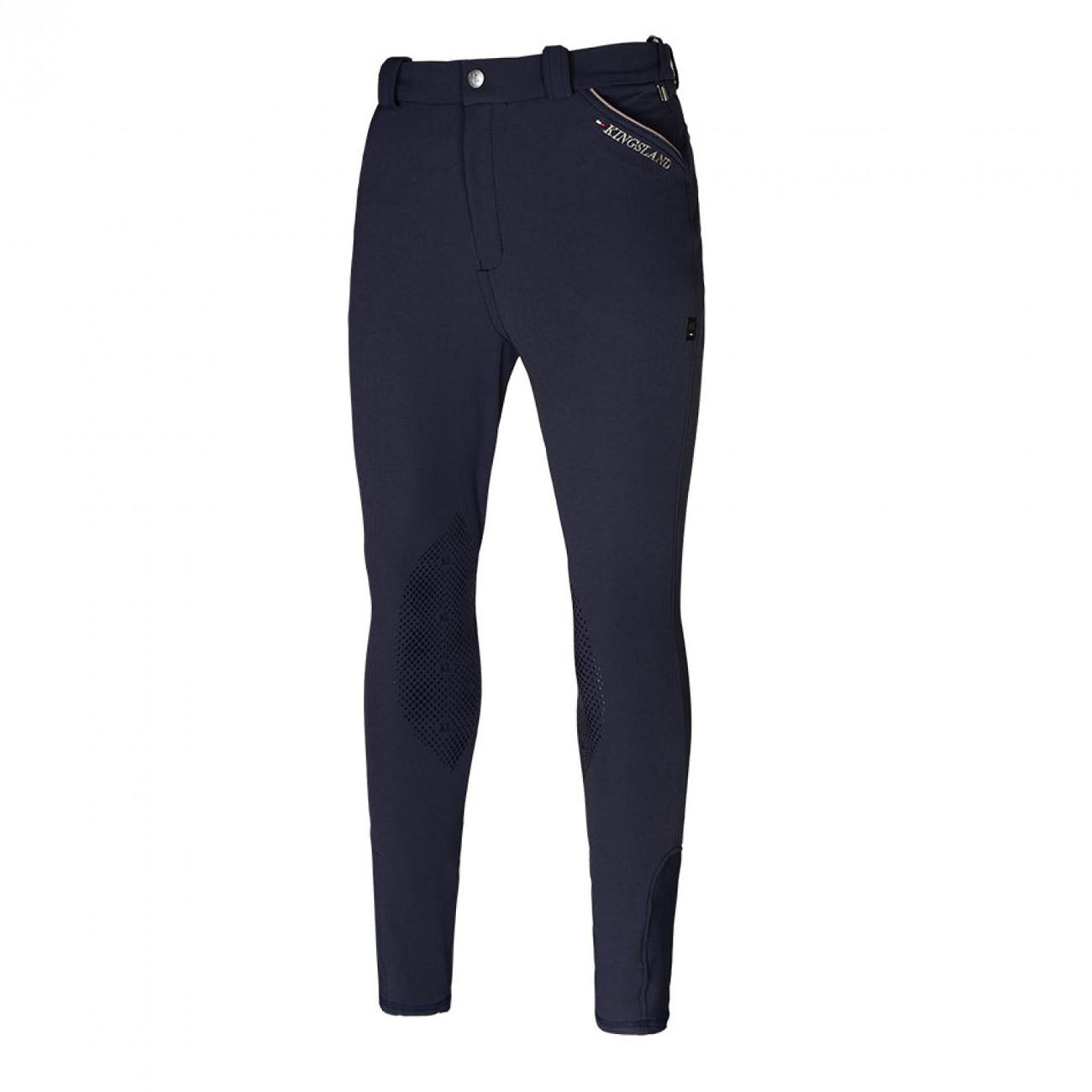 KINGSLAND KINGSLAND PANTALONI UOMO GRIP AL GINOCCHIO MOD.KL KASPER E-TEC4 Blu pantaloni da equitazione 27KING-213-BRKG-965 020NAVY 