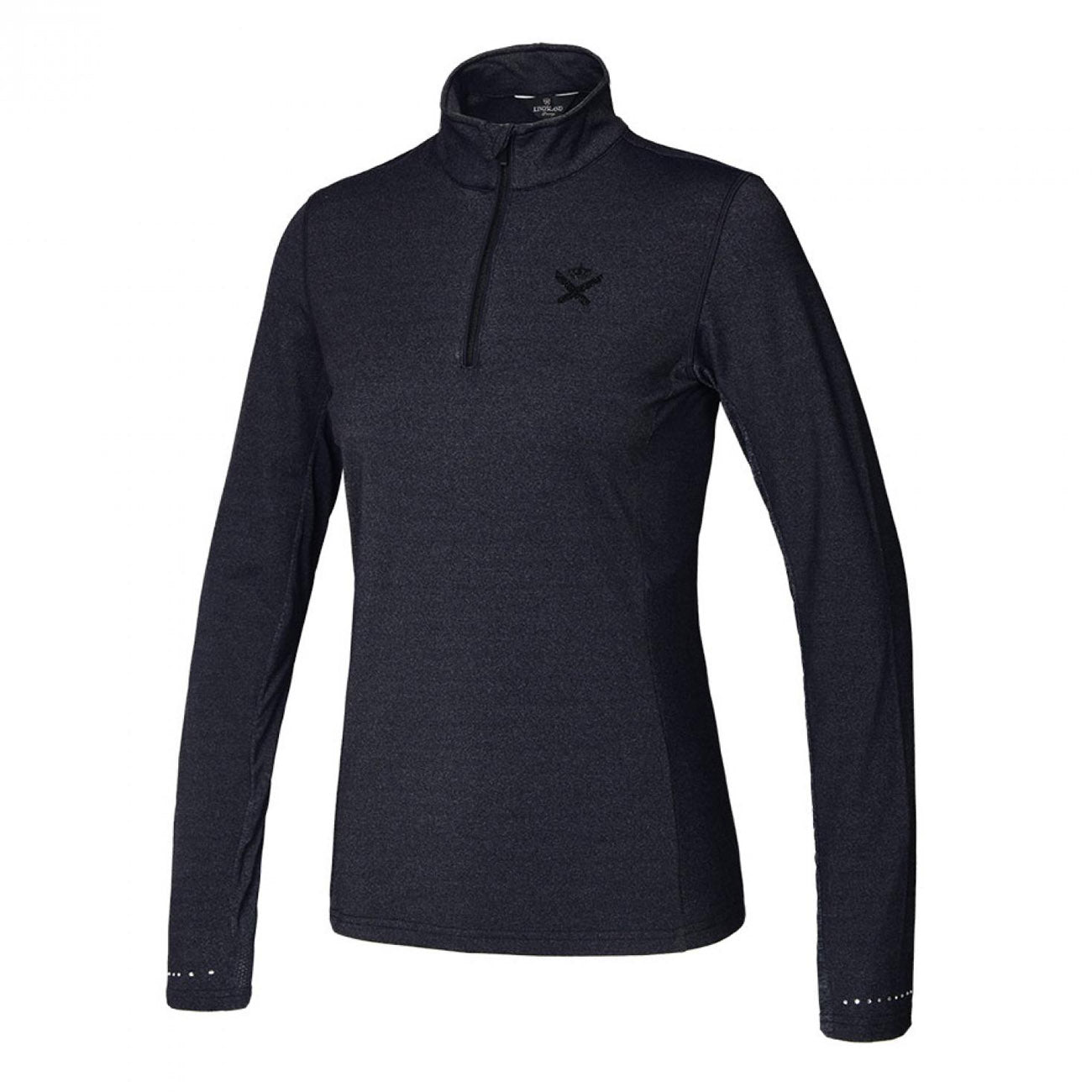 KINGSLAND KINGSLAND MAGLIA DONNA A MANICHE LUNGHE CON MEZZA ZIP KINGSLAND Grigio abbigliamento da equitazione 27KING-218-PT-214 931CHARCOAL MELANGE 