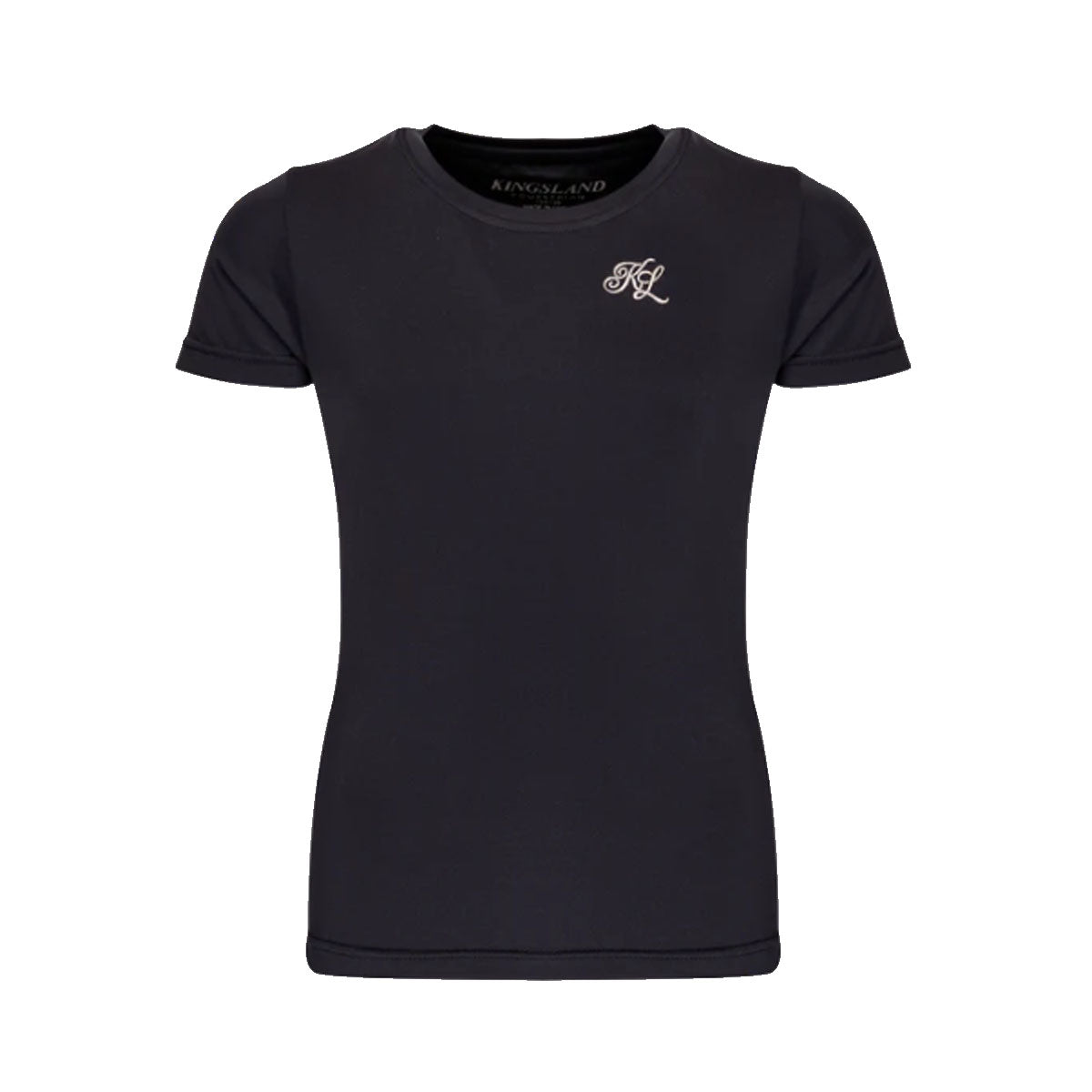 KINGSLAND KINGSLAND T-SHIRT JUNIOR A GIROCOLLO KLCELIA Blu abbigliamento da equitazione 30KING-2320203112 6020NAVY 