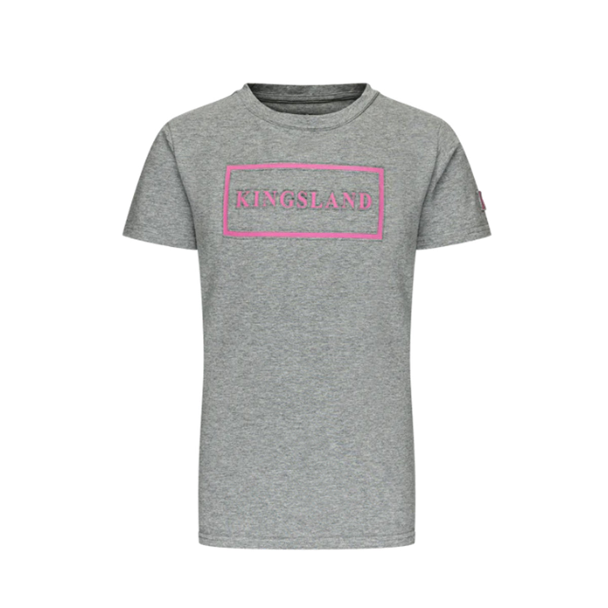 KINGSLAND KINGSLAND T-SHIRT JUNIOR A GIROCOLLO KLCLEMENT Grigio abbigliamento da equitazione 30KING-2320203120 6060LIGHT GREY 