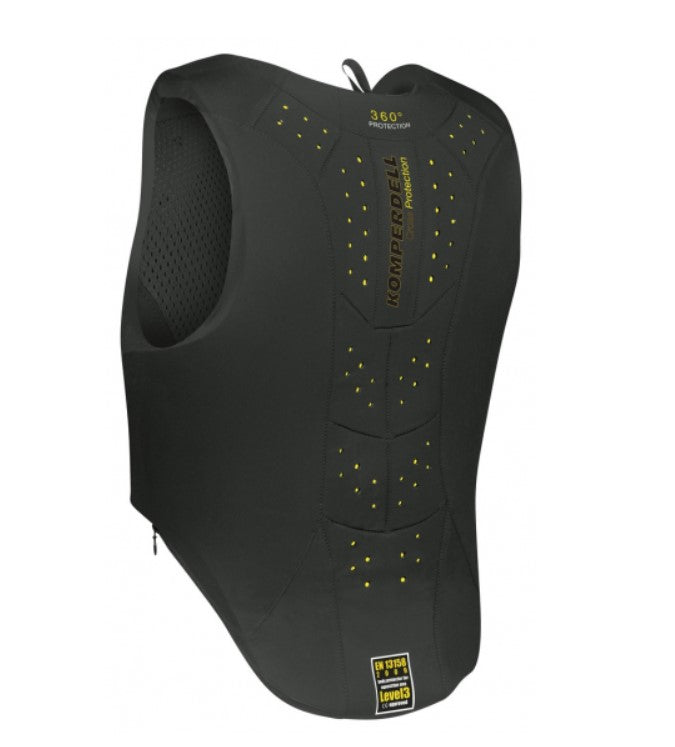 KOMPERDELL Komperdell Safety Vest Frontzip Junior Nero gilet protettivo livello 3 per equitazione 991000 BLACK 