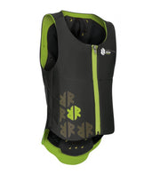 KOMPERDELL Komperdell Junior Back Protector Nero paraschiena elastico per equitazione 991022 BLACK/GREEN 
