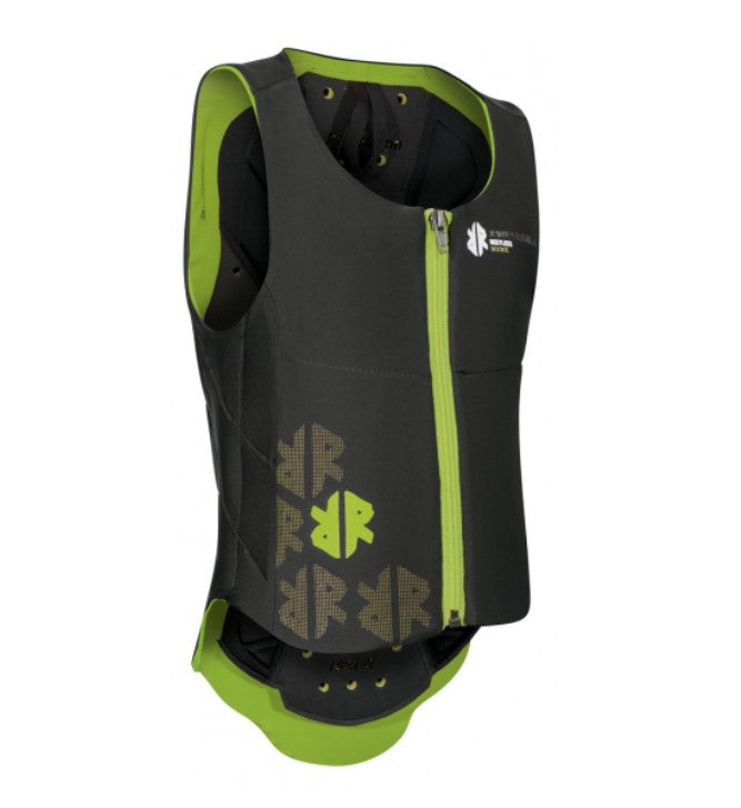 KOMPERDELL Komperdell Junior Back Protector Nero paraschiena elastico per equitazione 991022 BLACK/GREEN 