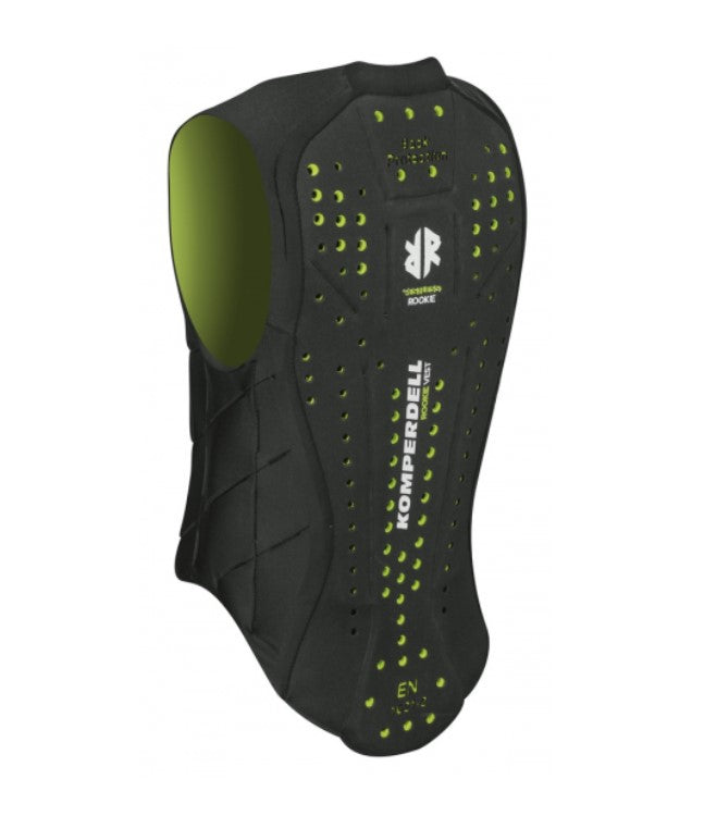 KOMPERDELL Komperdell Junior Back Protector Nero paraschiena elastico per equitazione 991022 BLACK/GREEN 