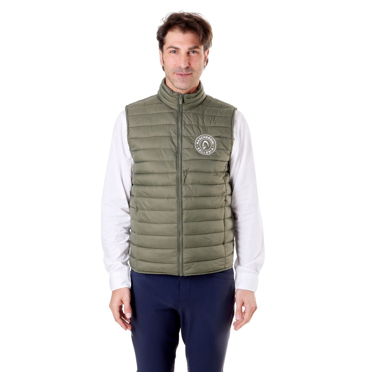 MASCHERONI SELLERIA Gilet Imbottito Da Uomo Mascheroni Verde 01 CACHI 