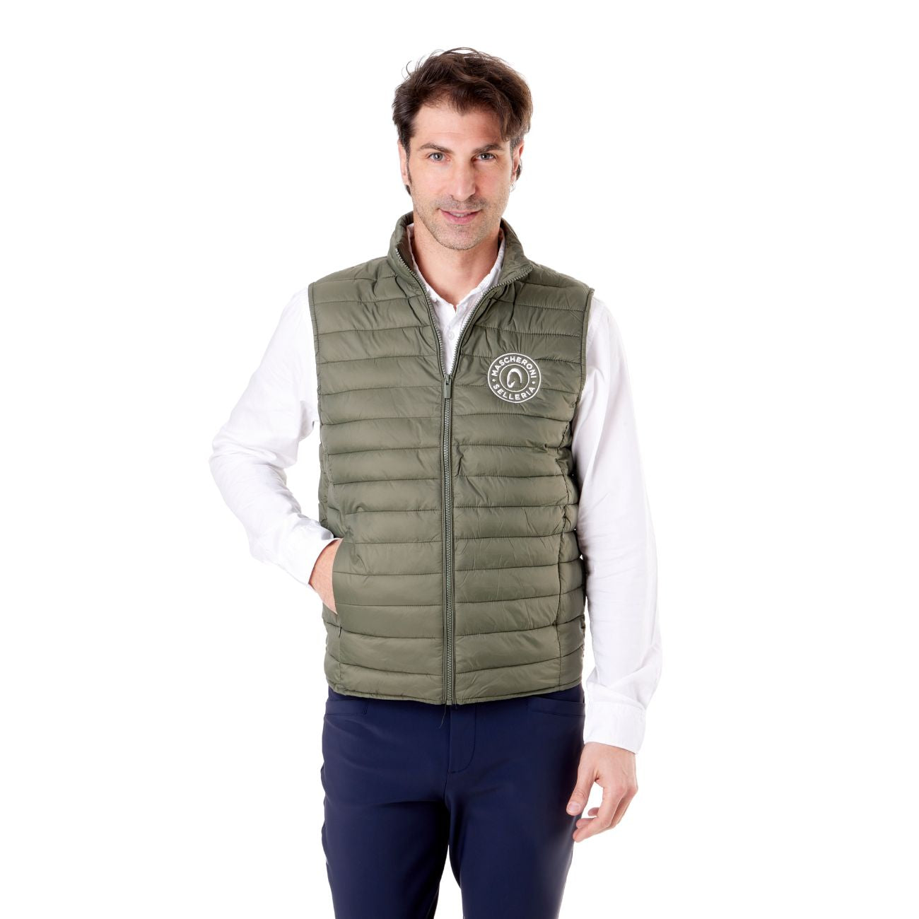 MASCHERONI SELLERIA Gilet Imbottito Da Uomo Mascheroni Verde 01 CACHI 