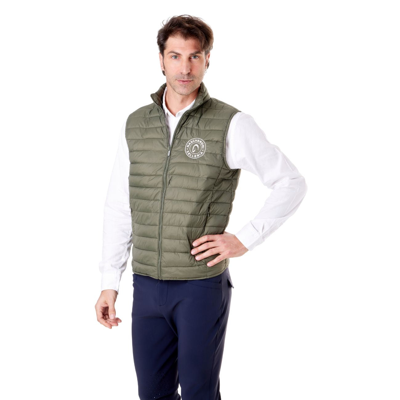 MASCHERONI SELLERIA Gilet Imbottito Da Uomo Mascheroni Verde 01 CACHI 