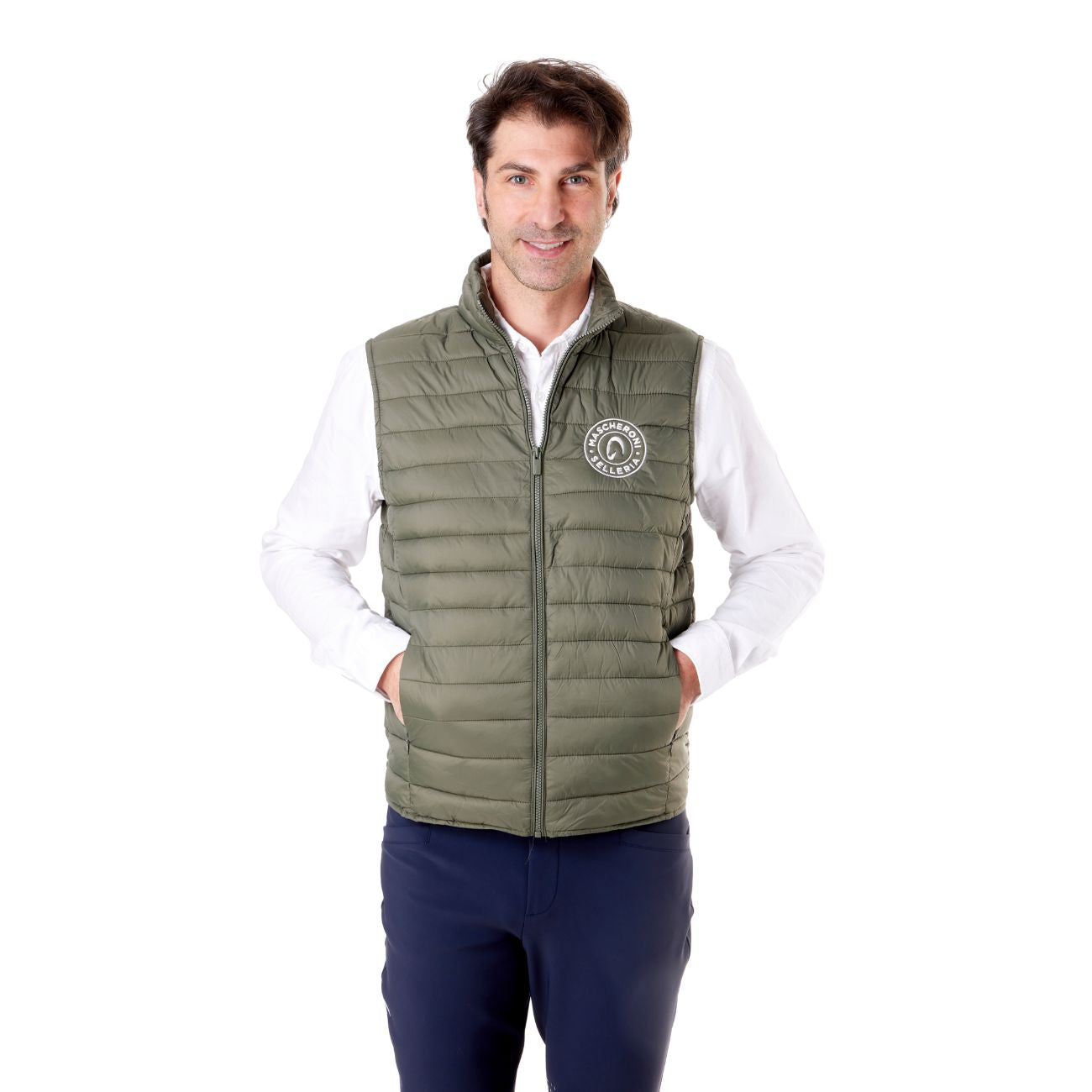 MASCHERONI SELLERIA Gilet Imbottito Da Uomo Mascheroni Verde 01 CACHI 