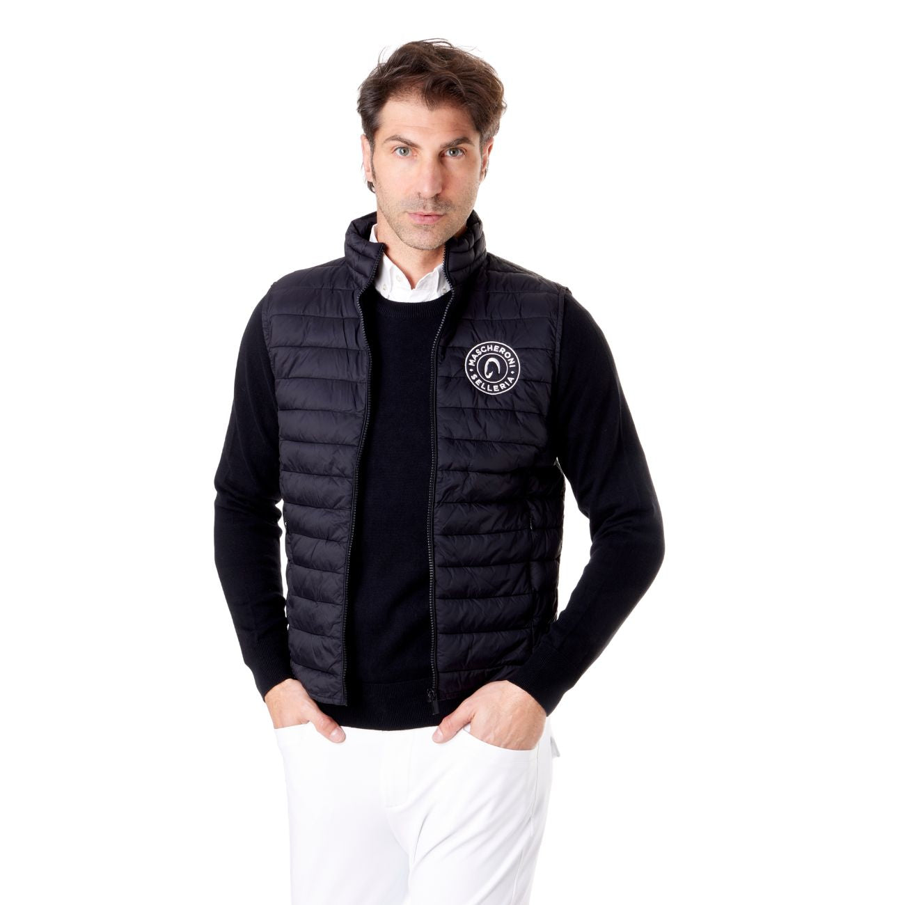 MASCHERONI SELLERIA Gilet Imbottito Da Uomo Mascheroni Nero 01 NERO 