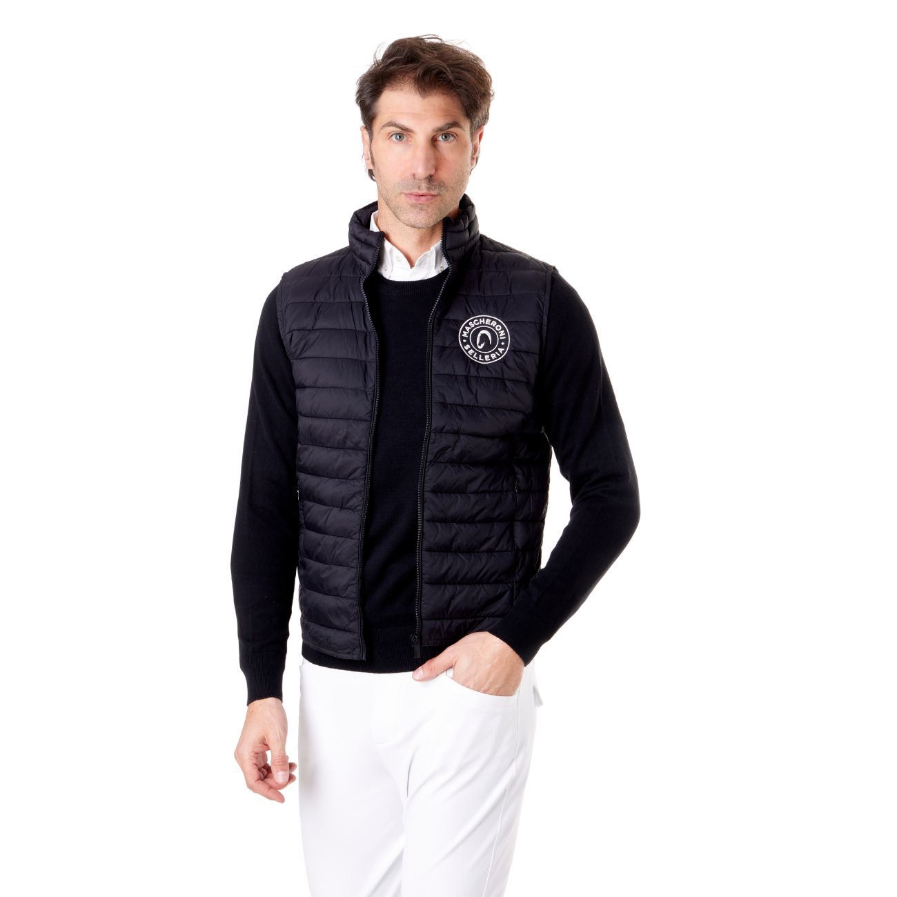 MASCHERONI SELLERIA Gilet Imbottito Da Uomo Mascheroni Nero 01 NERO 