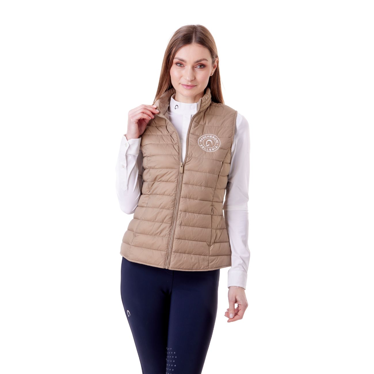 MASCHERONI SELLERIA Gilet Imbottito Da Donna Mascheroni Beige 02 BEIGE 