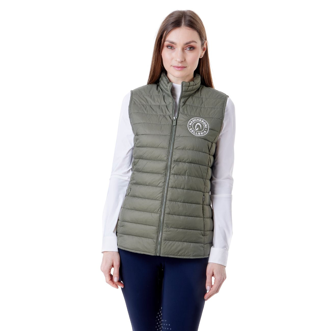 MASCHERONI SELLERIA Gilet Imbottito Da Donna Mascheroni Verde 02 CACHI 