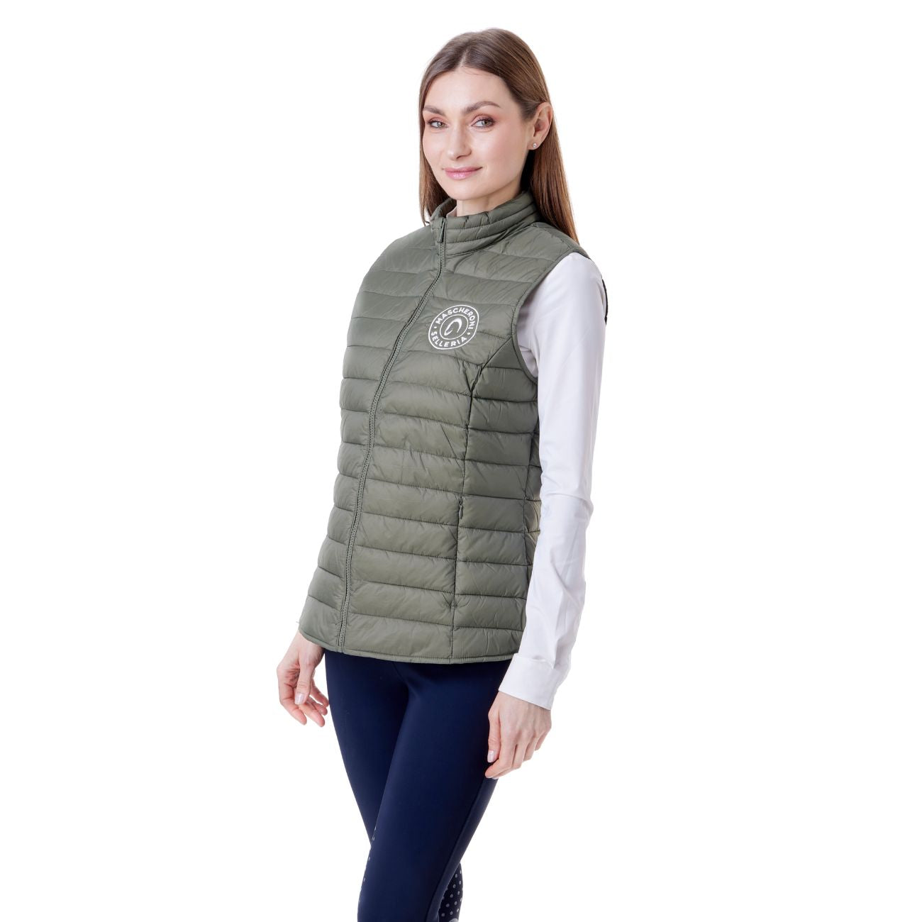 MASCHERONI SELLERIA Gilet Imbottito Da Donna Mascheroni Verde 02 CACHI 