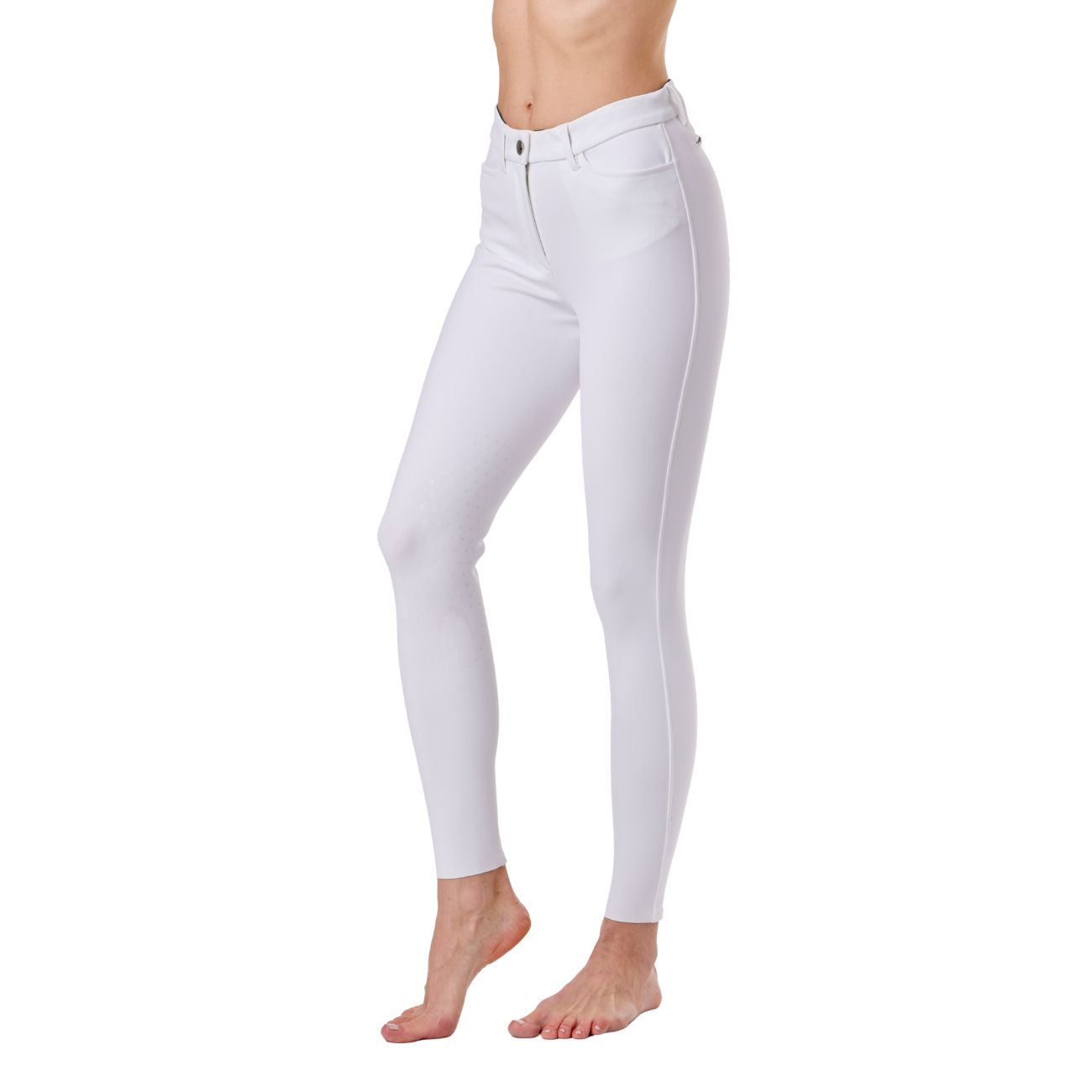 MASCHERONI SELLERIA Pantalone Da Donna Half Grip Milano Mascheroni Bianco 09MA-01MILANO 001BIANCO 
