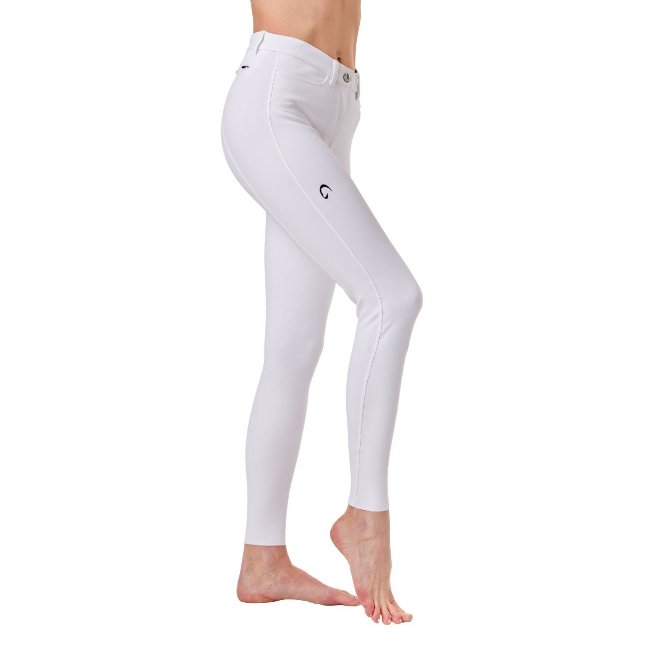 MASCHERONI SELLERIA Pantalone Da Donna Half Grip Milano Mascheroni Bianco 09MA-01MILANO 001BIANCO 