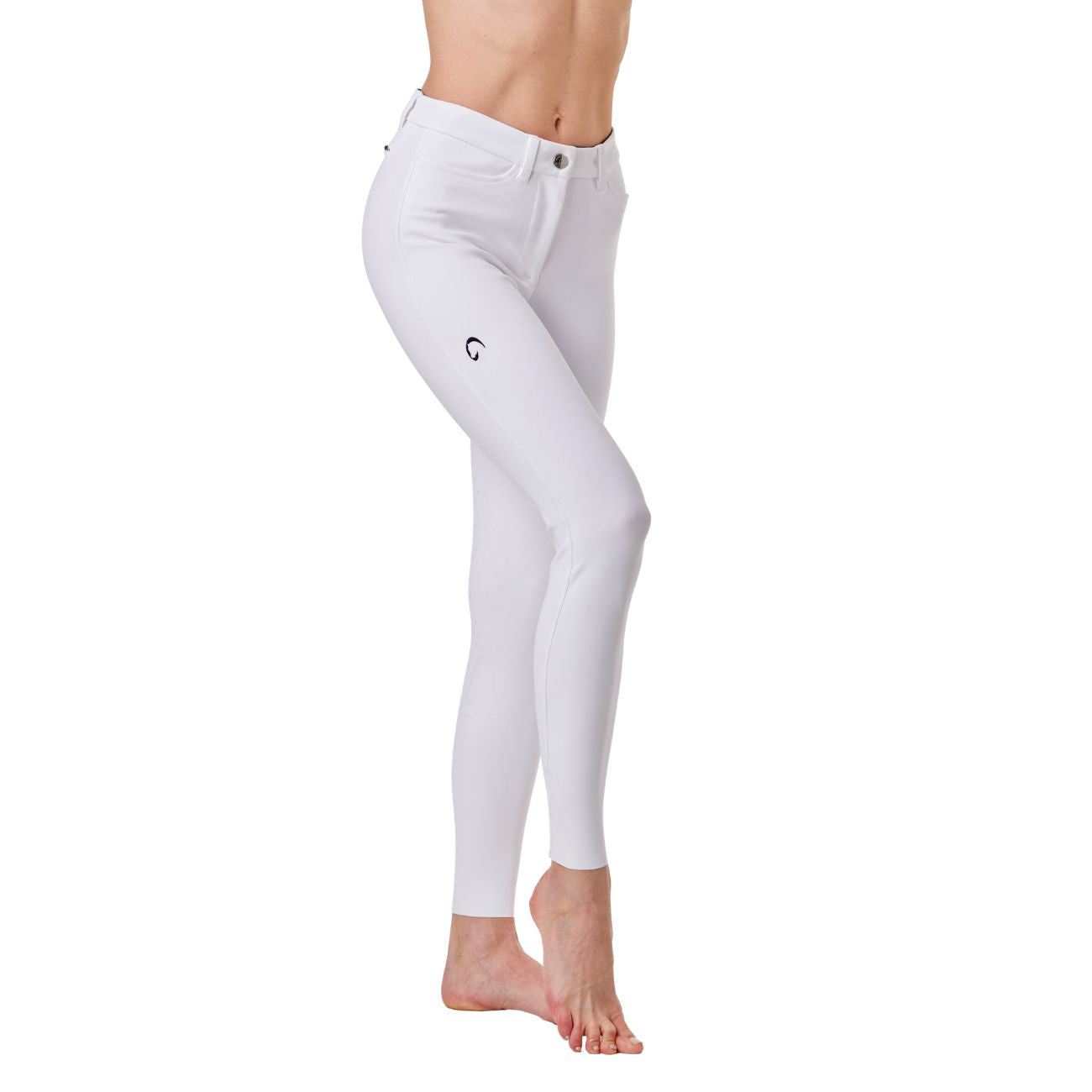 MASCHERONI SELLERIA Pantalone Da Donna Half Grip Milano Mascheroni Bianco 09MA-01MILANO 001BIANCO 
