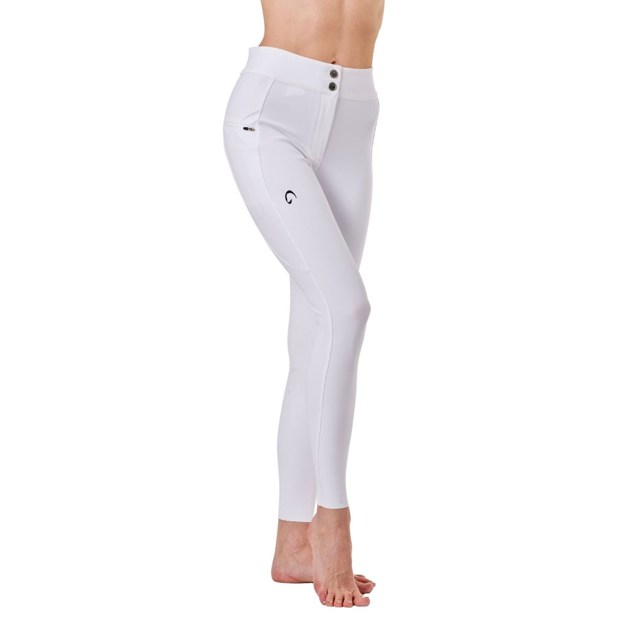 MASCHERONI SELLERIA Pantalone Da Donna Half Grip Venezia Mascheroni Bianco 09MA-02VENEZIA 001BIANCO 
