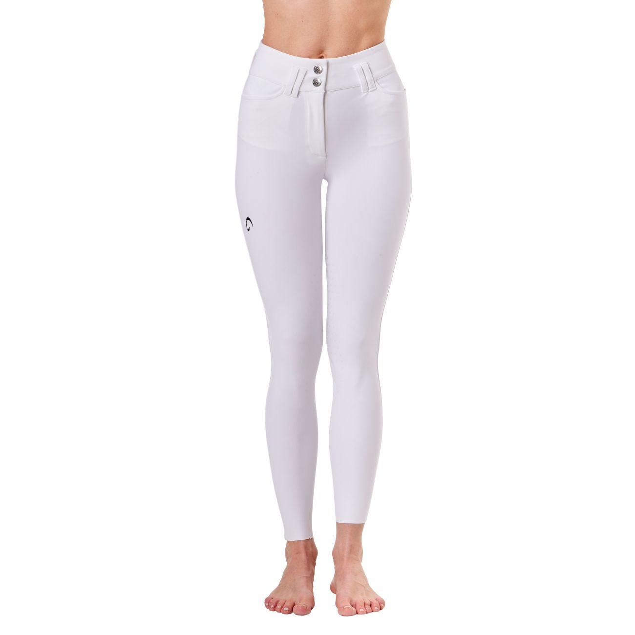 MASCHERONI SELLERIA Pantalone da Equitazione Da Donna Half Grip Berlino Mascheroni Bianco 09MA-03BERLINO 001BIANCO 