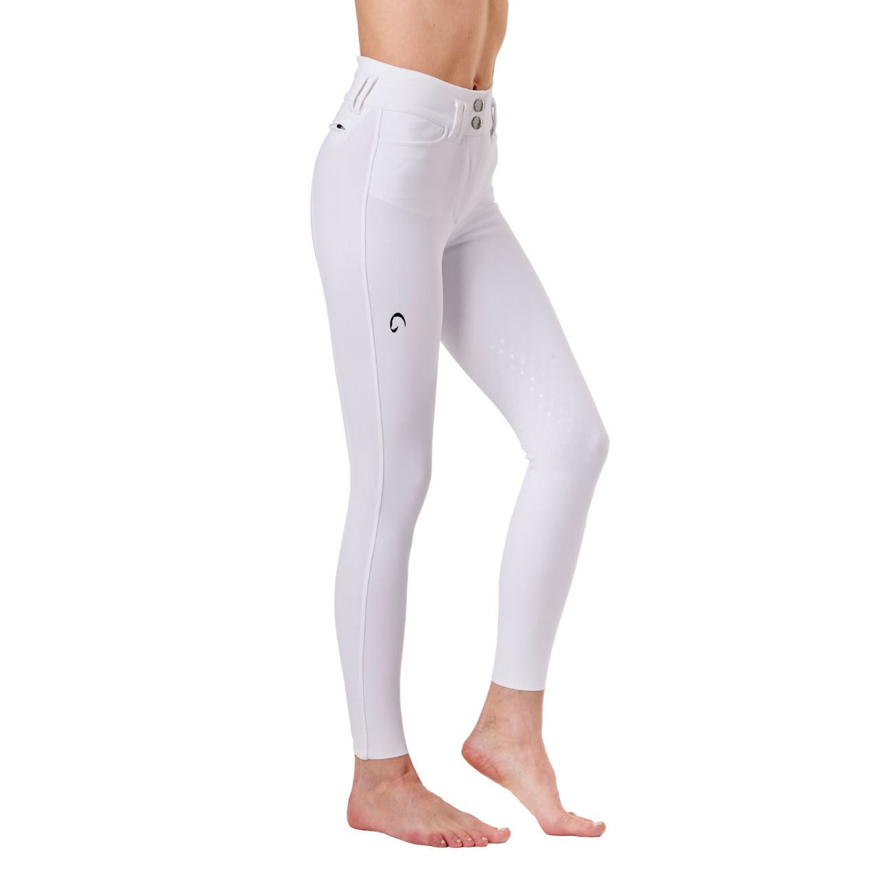 MASCHERONI SELLERIA Pantalone da Equitazione Da Donna Half Grip Berlino Mascheroni Bianco 09MA-03BERLINO 001BIANCO 