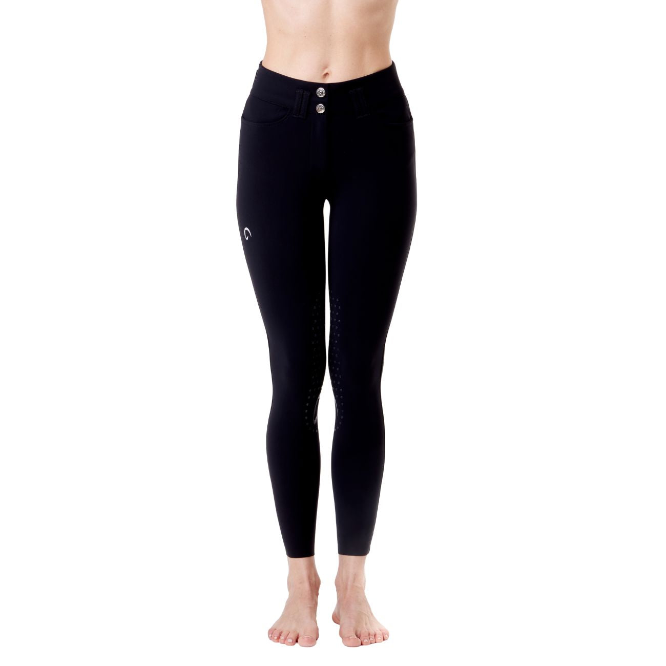 MASCHERONI SELLERIA Pantalone da Equitazione Da Donna Berlino Half Grip Mascheroni Nero 09MA-03BERLINO 036NERO 
