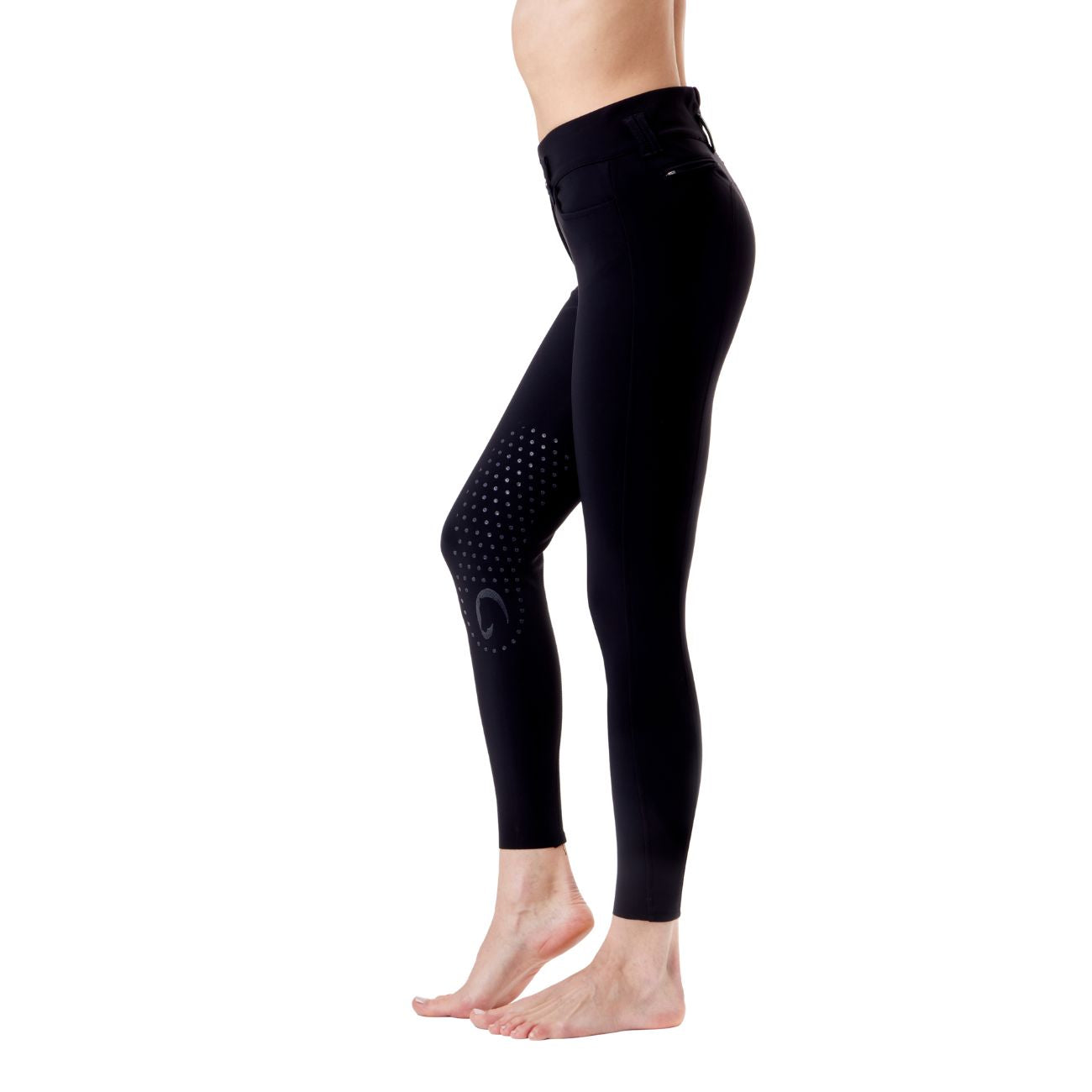MASCHERONI SELLERIA Pantalone da Equitazione Da Donna Berlino Half Grip Mascheroni Nero 09MA-03BERLINO 036NERO 