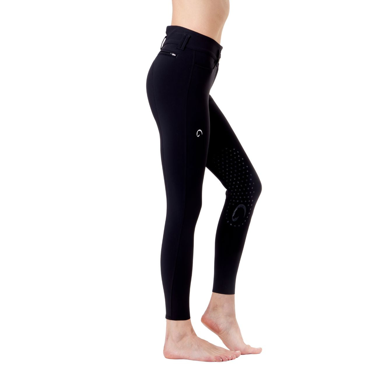 MASCHERONI SELLERIA Pantalone da Equitazione Da Donna Berlino Half Grip Mascheroni Nero 09MA-03BERLINO 036NERO 