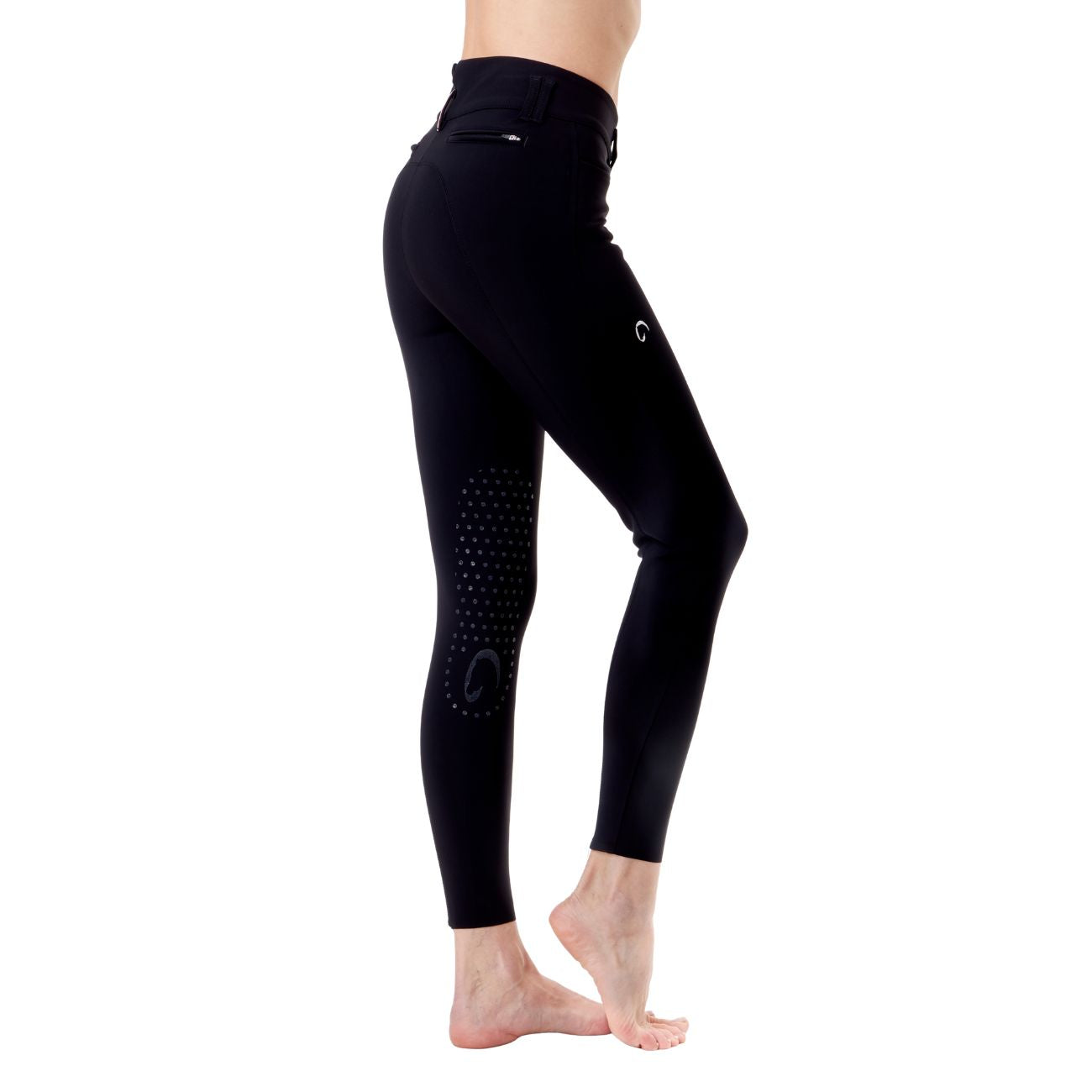MASCHERONI SELLERIA Pantalone da Equitazione Da Donna Berlino Half Grip Mascheroni Nero 09MA-03BERLINO 036NERO 