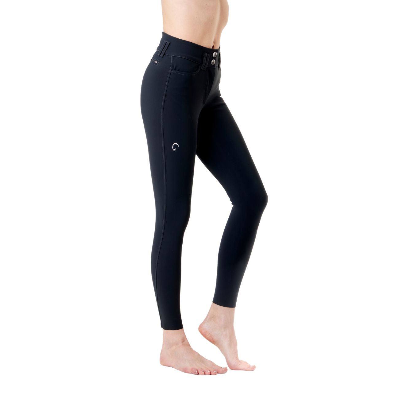 MASCHERONI SELLERIA Pantalone da Equitazione Da Donna Half Grip Berlino Mascheroni Blu 09MA-03BERLINO 342BLU 