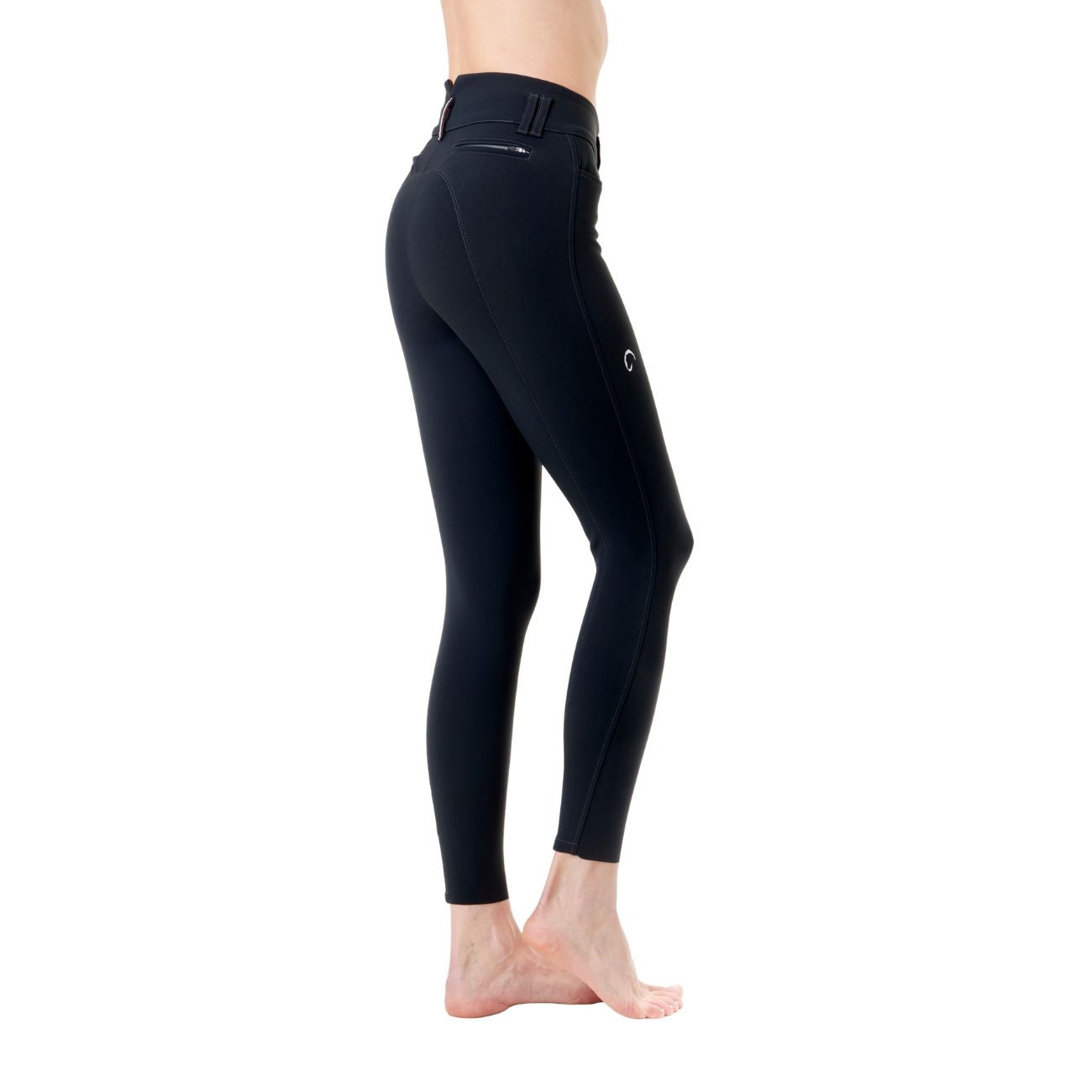 MASCHERONI SELLERIA Pantalone da Equitazione Da Donna Half Grip Berlino Mascheroni Blu 09MA-03BERLINO 342BLU 