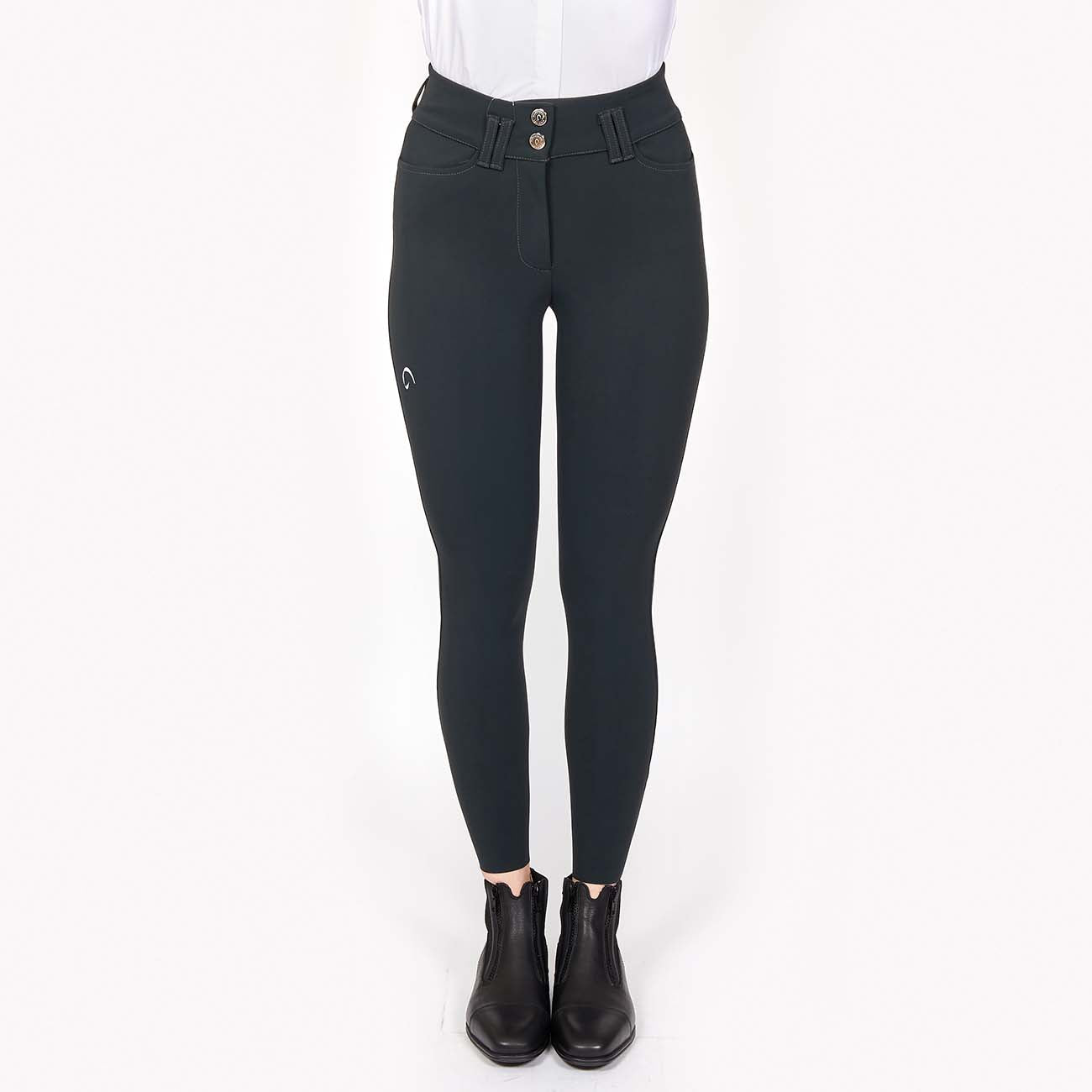 MASCHERONI SELLERIA Pantalone da Equitazione Da Donna Half Grip Berlino Mascheroni Grigio Antracite 09MA-03BERLINO 344ANTRACITE 