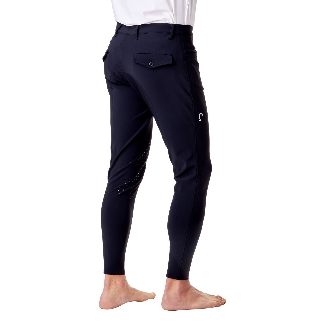 MASCHERONI SELLERIA Pantalone Da Equitazione Da Uomo Half Grip Roma Mascheroni Nero 09MA-04ROMA 036NERO 