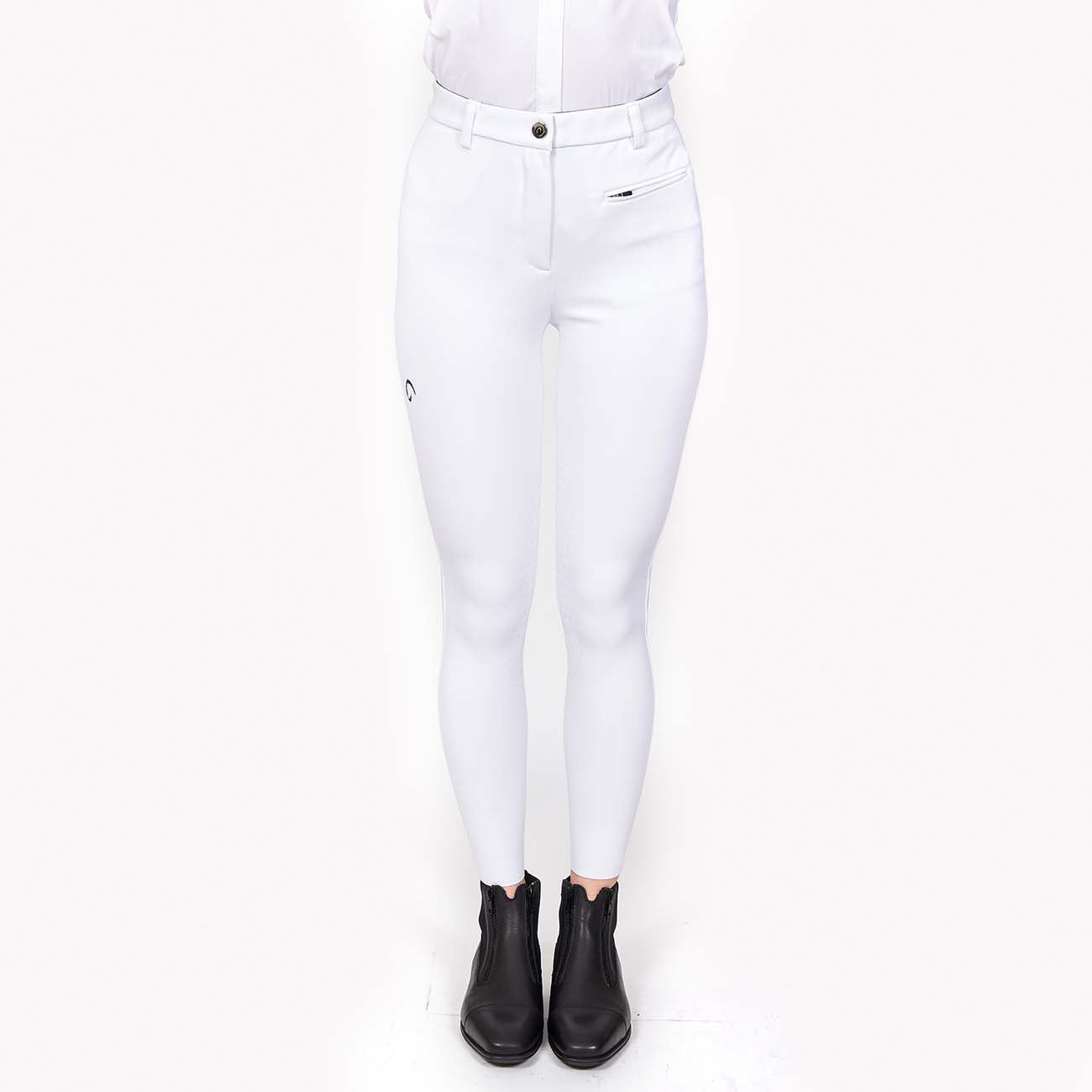 MASCHERONI SELLERIA Pantalone Da Equitazione Da Donna Half Grip Parigi Mascheroni Bianco 09MA-05PARIGI 001BIANCO 
