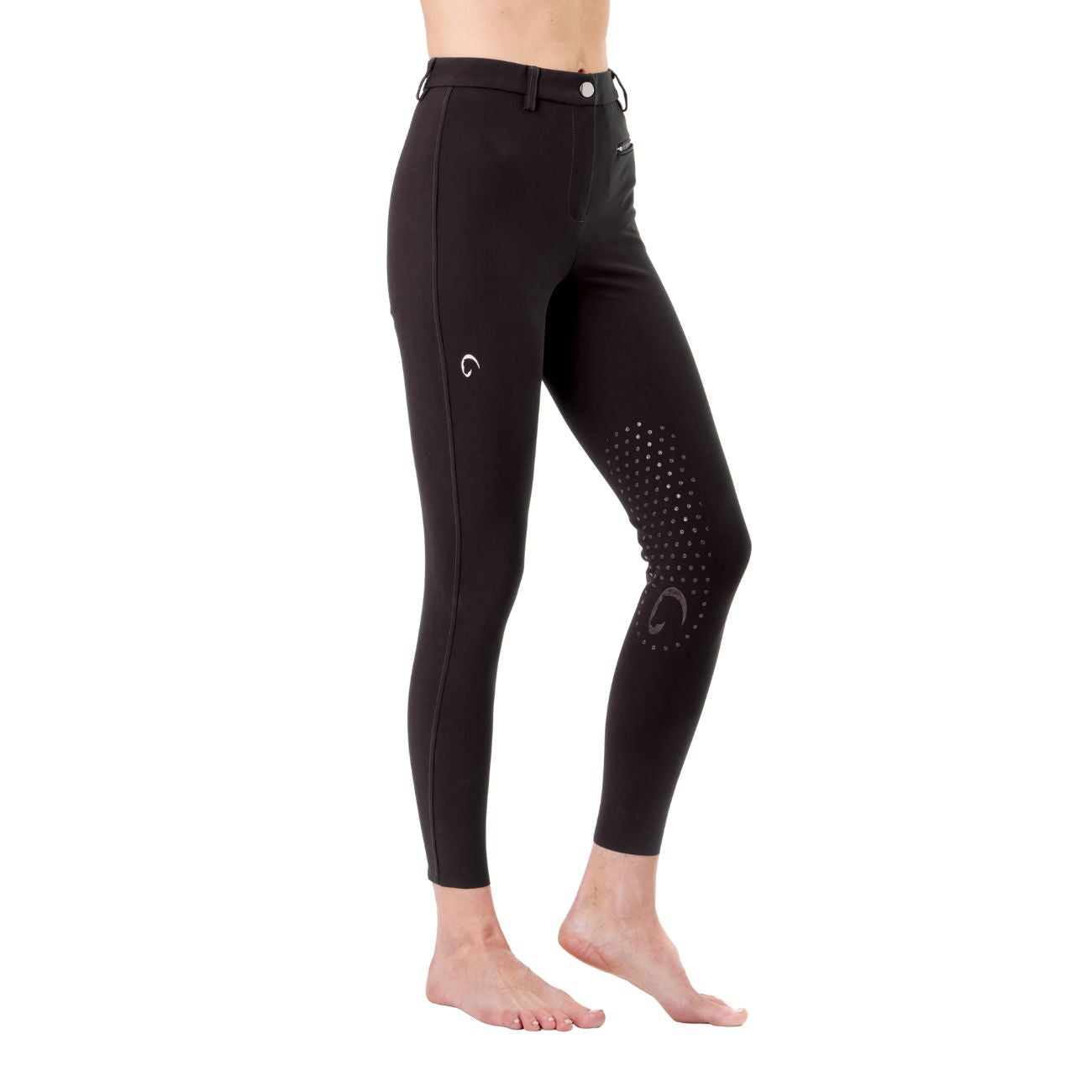 MASCHERONI SELLERIA Pantalone Da Equitazione Da Donna Half Grip Parigi Mascheroni Nero 09MA-05PARIGI 036NERO 