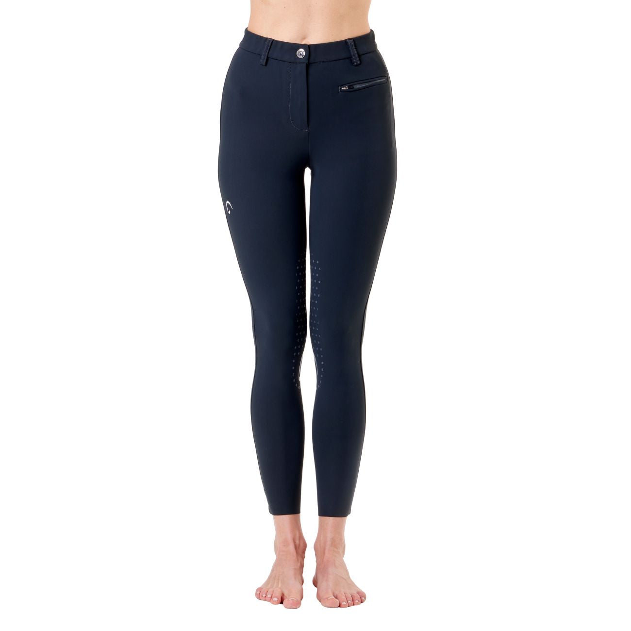 MASCHERONI SELLERIA Pantalone Da Equitazione Da Donna Half Grip Parigi Mascheroni Blu 09MA-05PARIGI 342BLU 