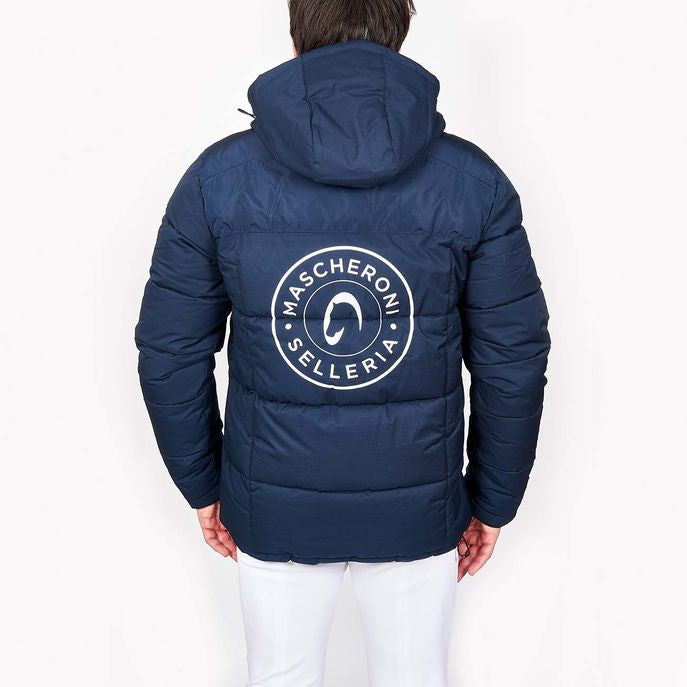 MASCHERONI SELLERIA Giubbotto Imbottito Da Uomo Con Cappuccio Mascheroni Selleria Blu 09MA-GIUBBOTTO-U NAVY 