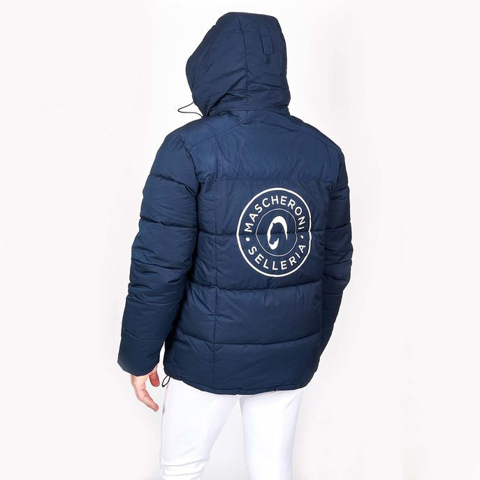 MASCHERONI SELLERIA Giubbotto Imbottito Da Uomo Con Cappuccio Mascheroni Selleria Blu 09MA-GIUBBOTTO-U NAVY 