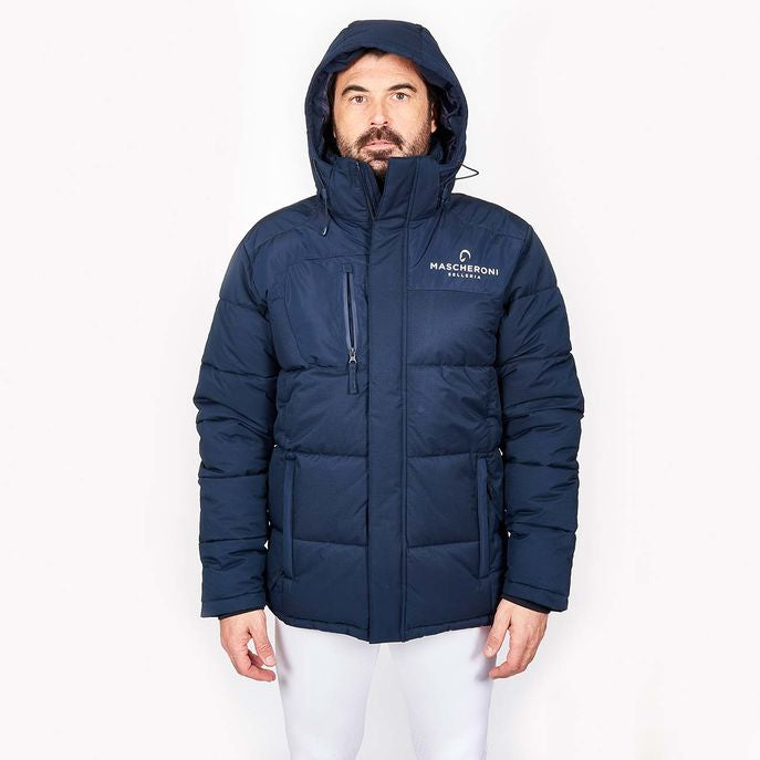 MASCHERONI SELLERIA Giubbotto Imbottito Da Uomo Con Cappuccio Mascheroni Selleria Blu 09MA-GIUBBOTTO-U NAVY 