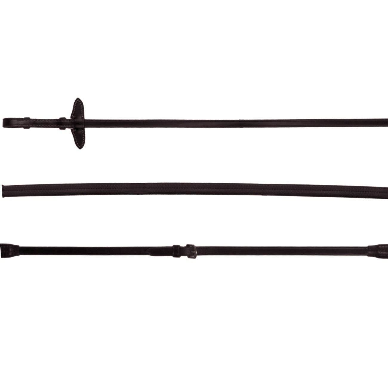 MASCHERONI SELLERIA Redini In Cuoio Ricoperte In Gomma 4/8 Mascheroni Nero 09MA-HGE-527 BLACK 